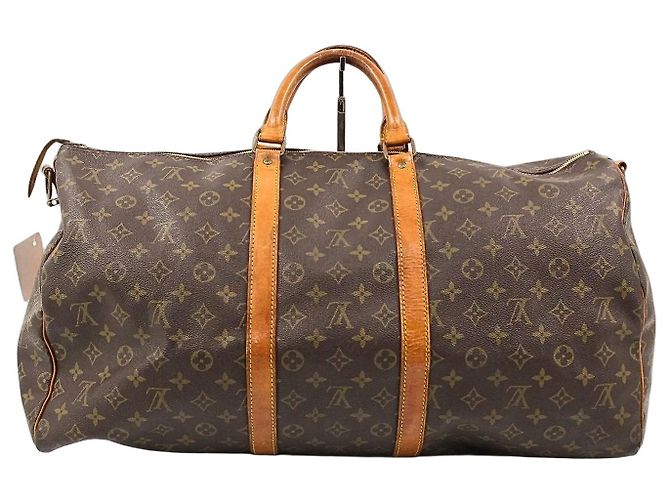 Louis Vuitton Keepall 55 Saco de Viagem Monogram Marrom