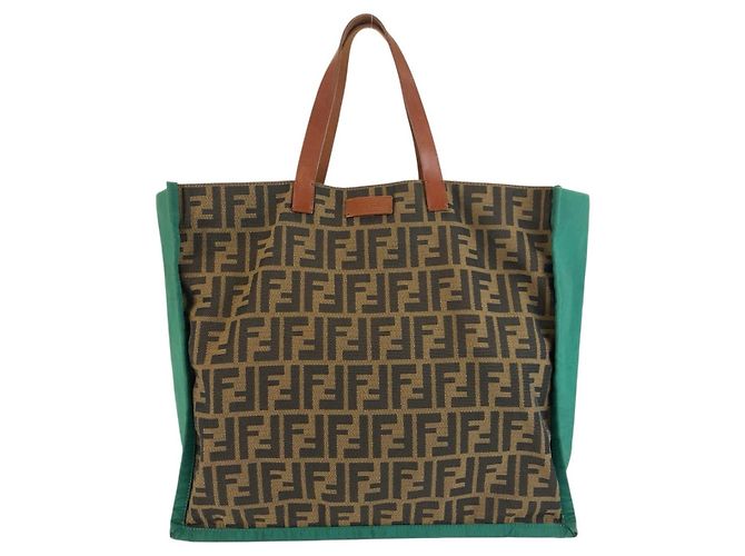 Borsa Tote Fendi Zucca Canvas Multicolore