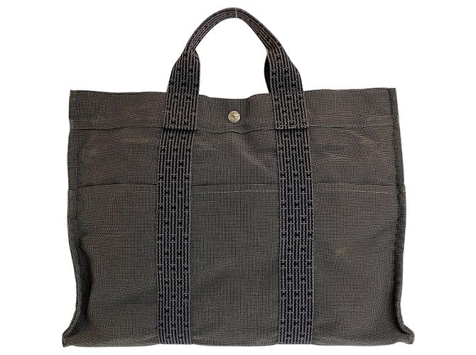 Hermès Hermes Canvas Tote Bag Grey