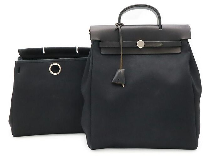 Hermès Hermes Herbag Ad PM Rucksack Schwarz