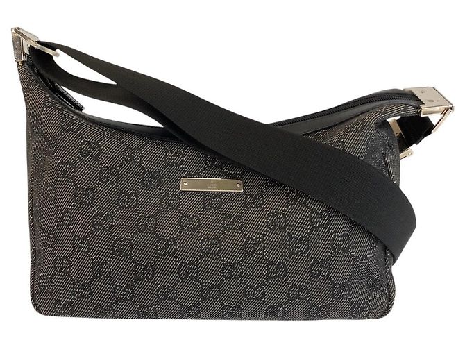 Borsa a tracolla Gucci GG Canvas Nero