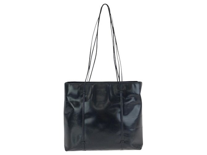 Sac Tote Prada Noir Émail