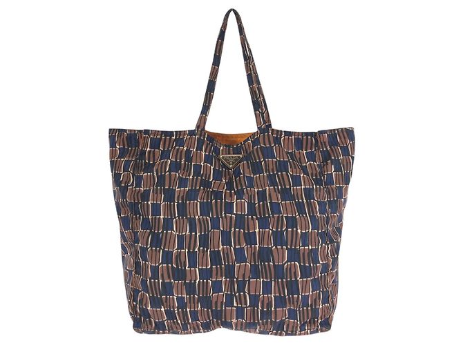 Tote Sac cabas Prada BYOBAG en Tessuto avec logo triangle Multicolore