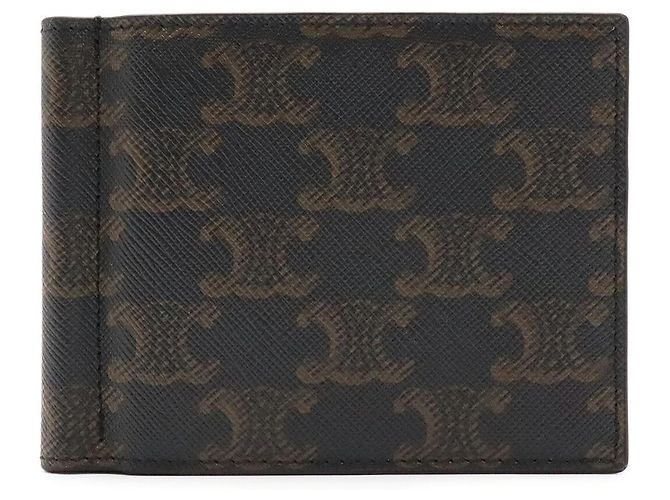 Céline Portafoglio bi-fold con clip per banconote Celine Triomphe Multicolore