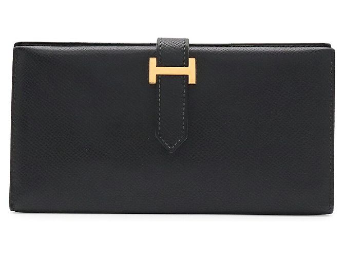 Hermès Portefeuille long Hermes Bearn Classic Noir