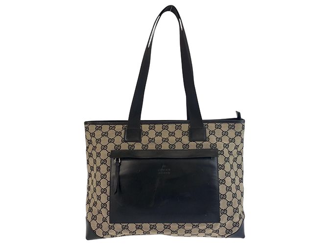 Borsa Tote Gucci GG Canvas Nero
