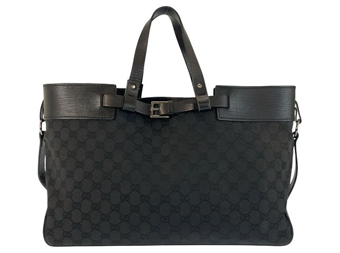 Borsa tote Gucci GG Canvas nera Nero