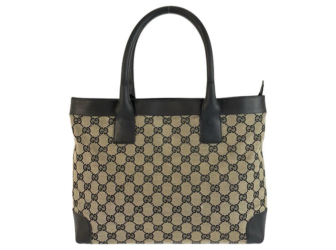 Gucci GG Canvas Tote Bag Schwarz