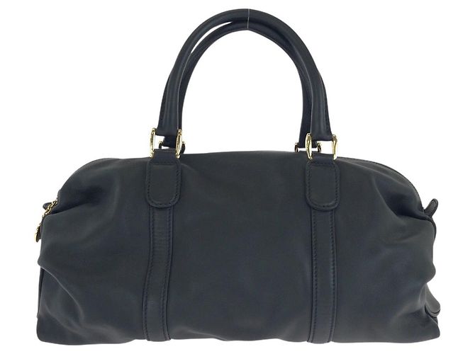 Gucci Vintage Mini Boston Handtasche Schwarz