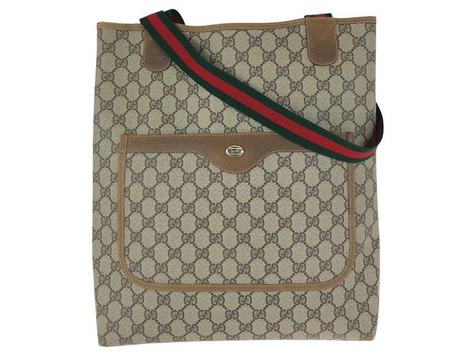 Borsa Tote Gucci GG Supreme Marrone Beige