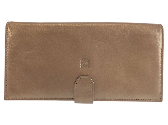 Portafoglio lungo Loewe Bronzo Metallizzato Metallico