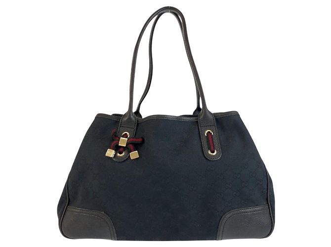 Borsa tote Gucci GG Canvas nera Nero
