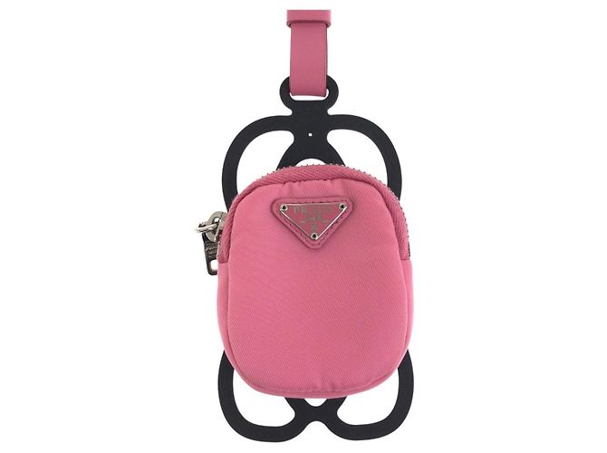 Prada Pink Nylon Coin Case