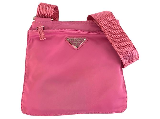 Pochette épaule Prada Tessuto Rose