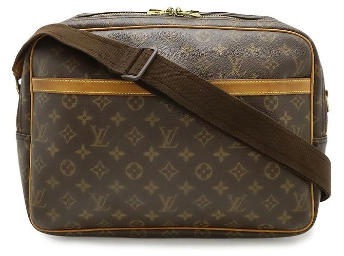 Louis Vuitton Reporter GM Crossbody Bag Brown