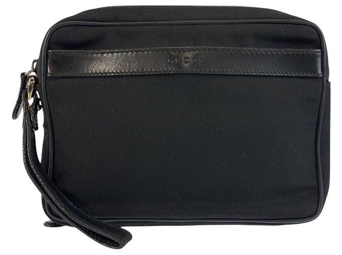 Pochette Gucci in nylon nero