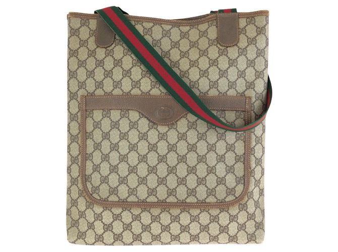 Borsa Tote Gucci GG Supreme Marrone Beige