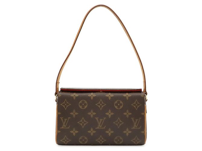 Borsa a tracolla Louis Vuitton Monogram Recital Marrone