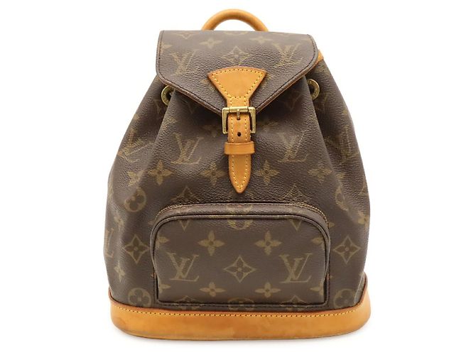 Mochila Louis Vuitton Mini Montsouris Marrom