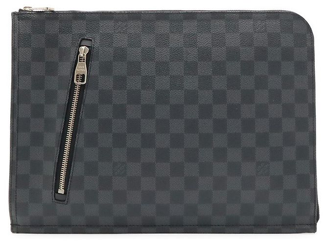 Louis Vuitton Damier Graphite Pochette Document Schwarz