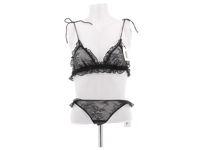 Rotate Conjunto de encaje negro
