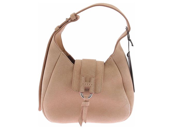 Hogan Sac Hobo marron en daim