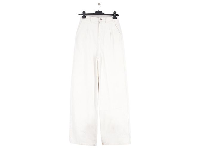 Autre Marque LOULOU STUDIO Jeans aus weißer Baumwolle