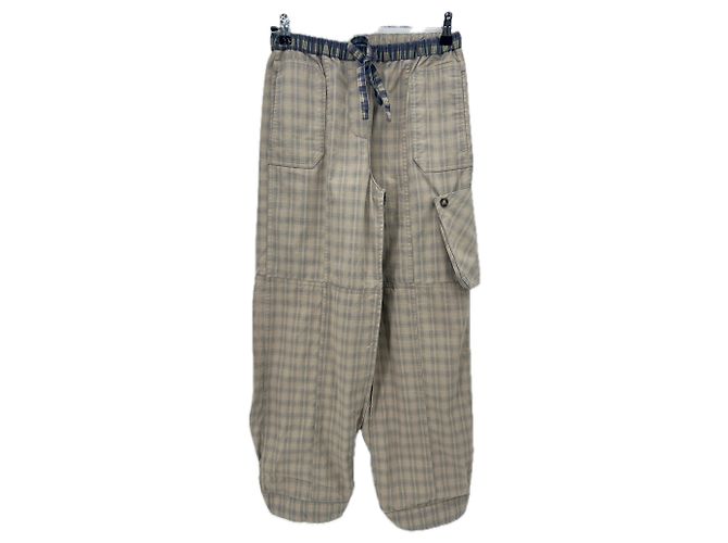 Autre Marque Wendehose kariert Beige