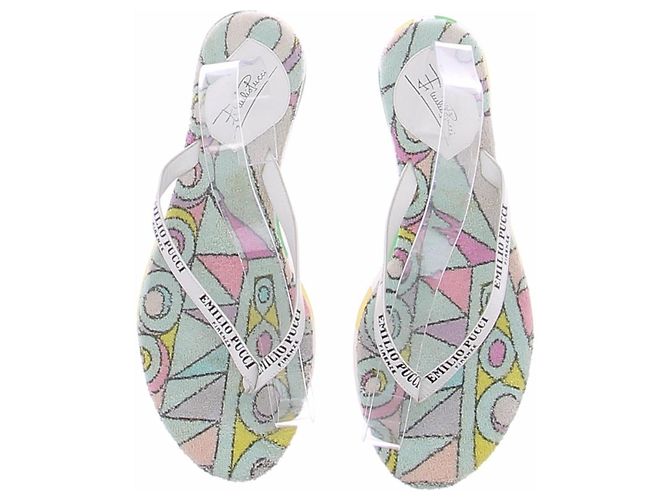 Emilio Pucci Infradito in spugna multicolore