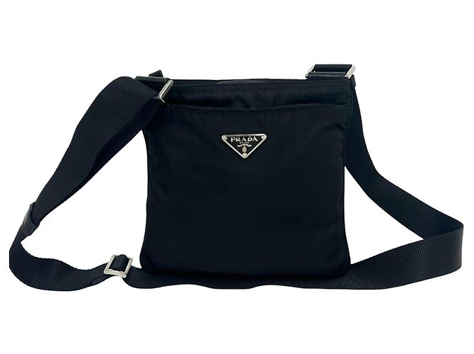 Prada Nylon Shoulder Bag Black