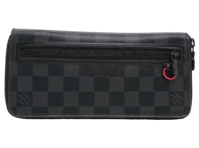 Cartera Utility Zippy Louis Vuitton Damier Graphite Negro