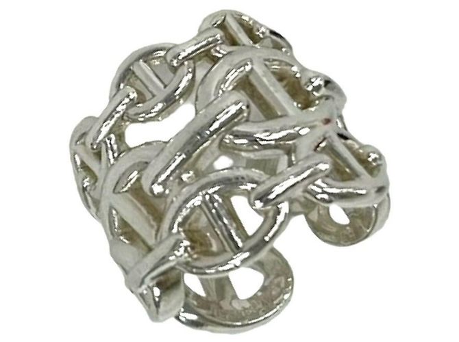 Ring Hermès Anello Hermes Chaine d'Ancre Enchainée GM Argento