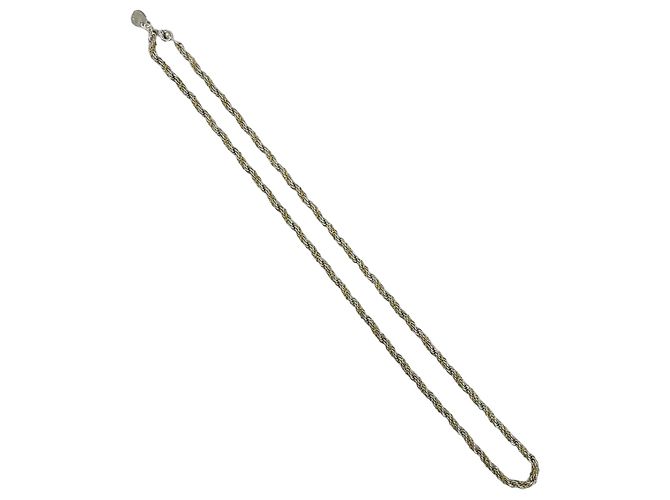 Autre Marque Collana Tiffany Vintage Twist Rope Argento D'oro