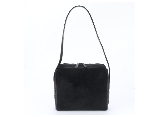 Borsa a tracolla Gucci in pelle di vitello nera Nero