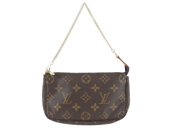 Louis Vuitton Monogram Mini Pochette Accessoires Marron