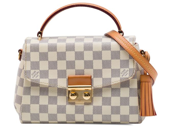 Louis Vuitton White Damier Azur Croisette Branco