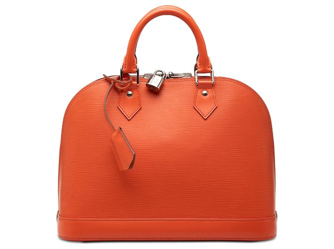 Louis Vuitton Orange Epi Alma PM Laranja