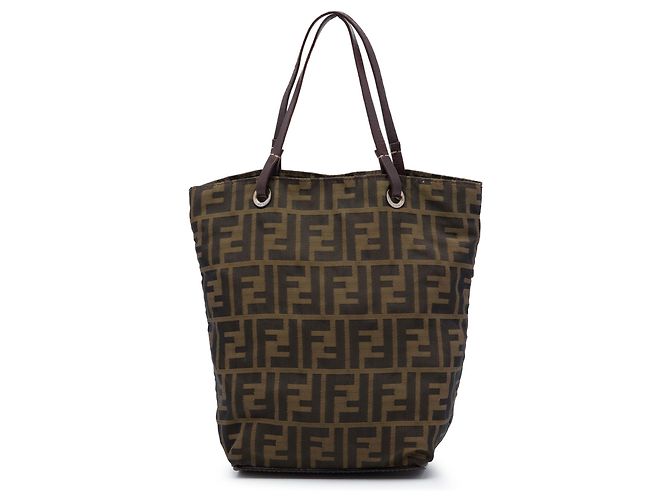 Fendi Zucca Canvas Tote braun