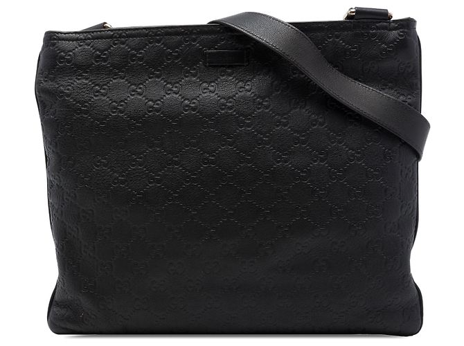 Borsa a tracolla Gucci Guccissima nera Nero