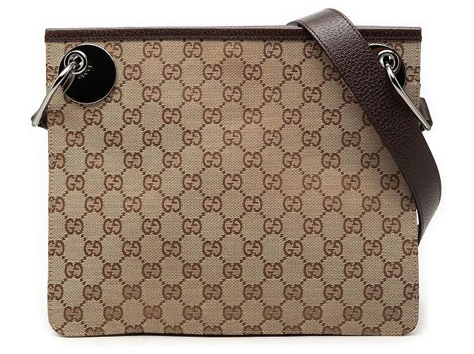 Borsa a tracolla Gucci Beige GG Canvas Eclipse