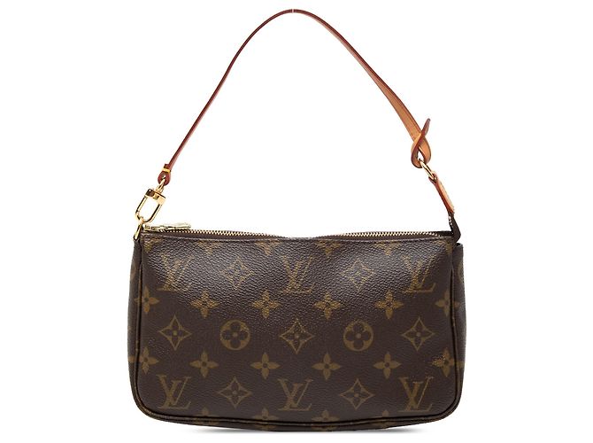 Louis Vuitton Brown Monogram Pochette Accessoires Marrom