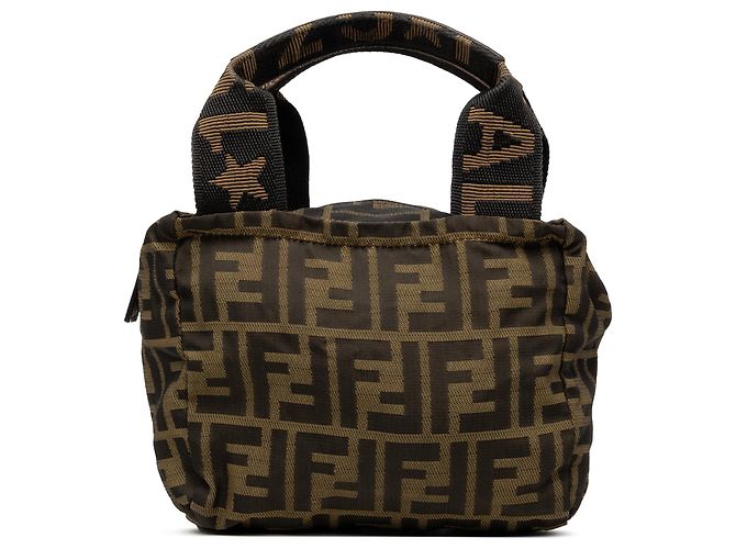 Sac à main Fendi Mini Zucca Canvas Marron