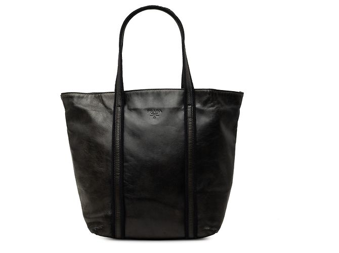Tote Prada in vitello morbido nero