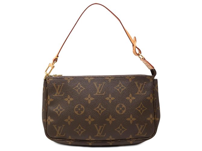 Louis Vuitton Brown Monogram Pochette Accessoires Marrone