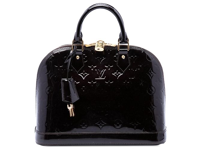 Louis Vuitton Purple Monogram Vernis Alma PM Púrpura