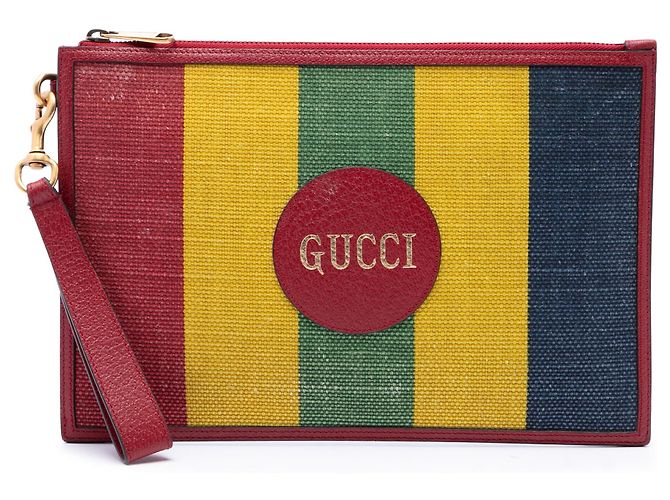 Clutch Gucci Multi Baiadera Canvas Striped Multicolor