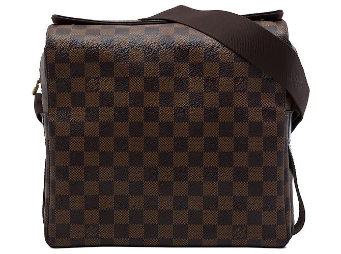 Louis Vuitton Brown Damier Ebene Naviglio Marrom