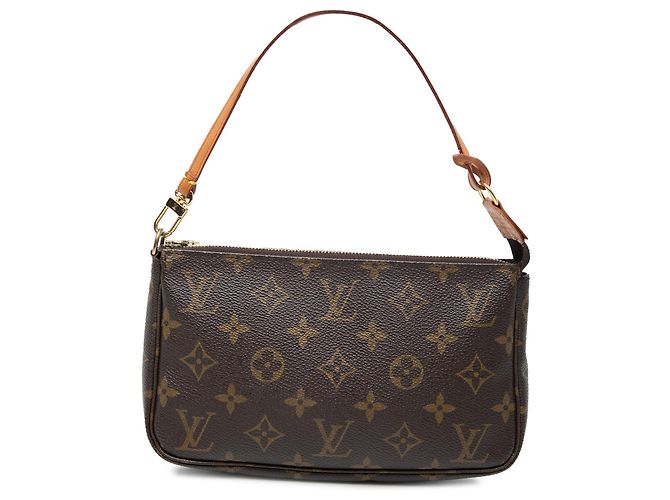 Louis Vuitton Brown Monogram Pochette Accessoires Marron