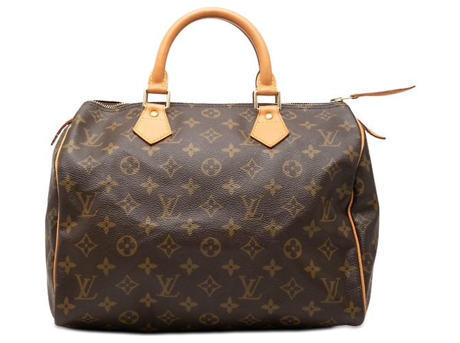 Louis Vuitton Brown Monogram Speedy 30 Marrom