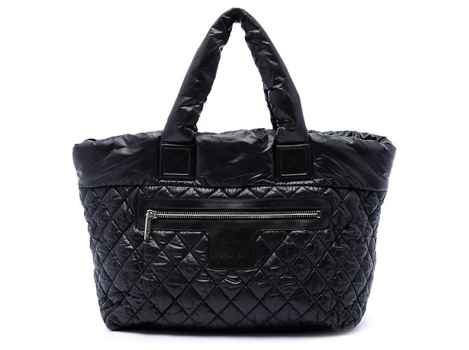 Tote Reversível Coco Cocoon em Nylon Acolchoado Preto Large Chanel